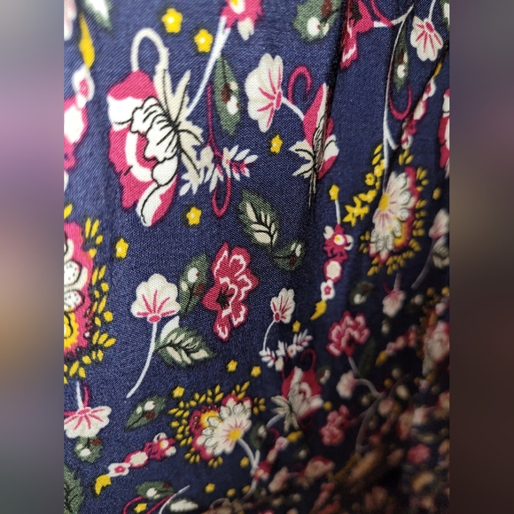 Boho Floral Jumpsuit with Trim - Picture 5 of 5